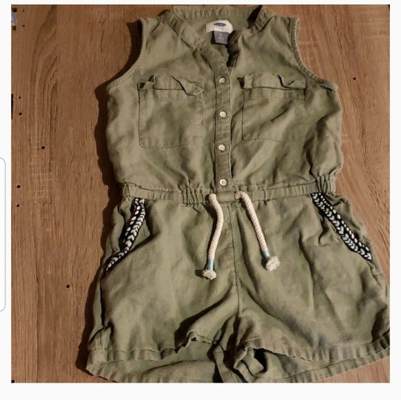 old navy green romper